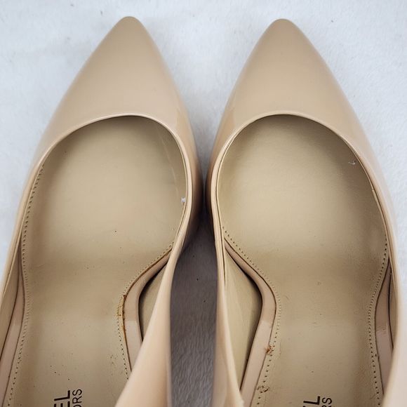 Michael Kors Flex Patent Leather Pointed Toe Mid Stiletto Light Blush Pumps 9 - Picture 9 of 10